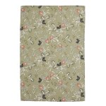 Torchon imprim en mtis, grenades - kaki - 50 x 75 cm