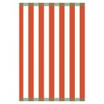 Torchon imprim en mtis, made in france, malo, rouge rayures 50 x 75 cm