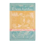 Torchon en jacquard de coton, rhum antillais, coucke Torchon en jacquard de coton, rhum antillais, coucke