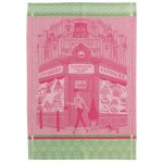 Torchon jacquard ptisserie rose 50 x 70