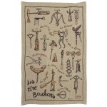 Torchon lin les sommeliers naturel 45 x 70