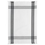 Torchon recycl cruz noir 50 x 70