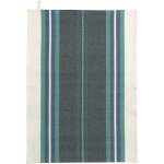 Torchon recycl� yuna marine / naturel 50 x 70
