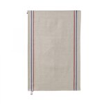 Torchon uni en lin, tricolore beige Torchon uni en lin, tricolore beige