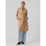 Trench coat col  revers marron lise