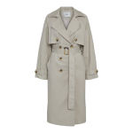 Trench - coat gris en coton