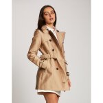 Trench droit boutonn et ceintur