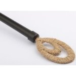 Tringle natura elli210 - 380, noir en mtal
