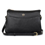 Trotteur noir daisy en cuir