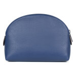 Trousse  maquillage - cuir de vachette - bleu - confort