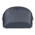 Trousse  maquillage - cuir de vachette - marine - confort