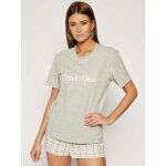 Tshirt col rond manches courtes - gris calvin klein underwear en coton