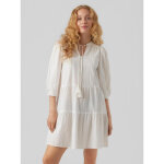 Tunique regular fit col rond manches 3 / 4 court blanc en coton Tunique regular fit col rond manches 3 / 4 court blanc en coton