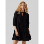 Tunique regular fit col rond manches 3 / 4 court noir en coton Tunique regular fit col rond manches 3 / 4 court noir en coton