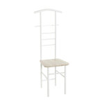 Valet de chambre blanc assise décor chène Valet de chambre blanc assise décor chène