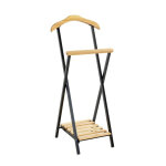 Valet de chambre bois et métal noir Valet de chambre bois et métal noir