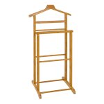 Valet de chambre deux rangées bois massif bambou Valet de chambre deux rangées bois massif bambou
