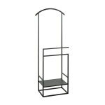 Valet de chambre mtal laqu noir