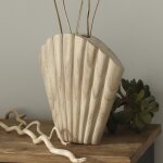 Vase en bois quico en forme coquillage