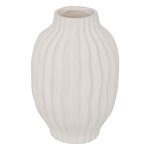 Vase stri fernan cramique blanc