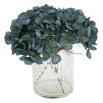 Vase verre bleu