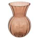 Vase verre boule alais terracotta