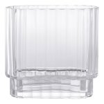 Vase en verre transparent