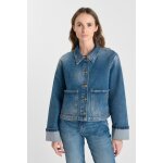 Veste aleska bleu en coton rose