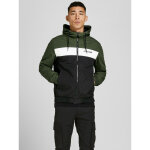 Veste bomber capuche manches longues vert foncé Veste bomber capuche manches longues vert foncé