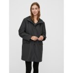 Veste capuche au - dessus du genou gris Veste capuche au - dessus du genou gris