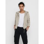 Veste capuche manches longues beige