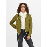 Veste capuche manches longues vert dina
