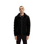 Veste  capuche matelasse - noire