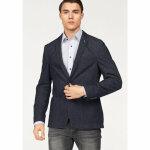 Veste de costume en jersey aspect chin homme bleu