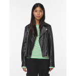 Veste en cuir noir gia