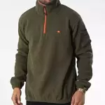 Veste demi - zipp�e caruso kaki