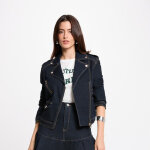 Veste denim marine