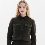 Veste femme marron en laine