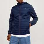 Veste hybride bleu fonc� ned