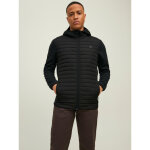 Veste hybride courte capuche manches longues noir ivan Veste hybride courte capuche manches longues noir ivan