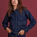 Veste en jean brut