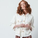 Veste en jean marine