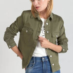 Veste lilly kaki vert en coton