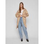 Veste poignets ou bas lastiqus col rond gris