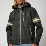 Veste en viscose lucas black noir