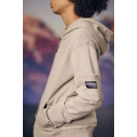 Veste garon, zippe hodybo gris beige blanc en coton