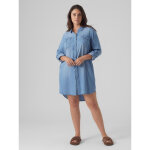 Vmsila - robe courte col chemise bleu Vmsila - robe courte col chemise bleu
