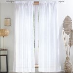 Voilage beluga oeille l175xh180 blanc