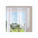 Voilage droit prt  poser,  l'unit, finition passe - tringle vhg erfurt - blanc