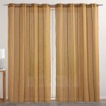 Voilage droit en toile pa. jane jaune mordor